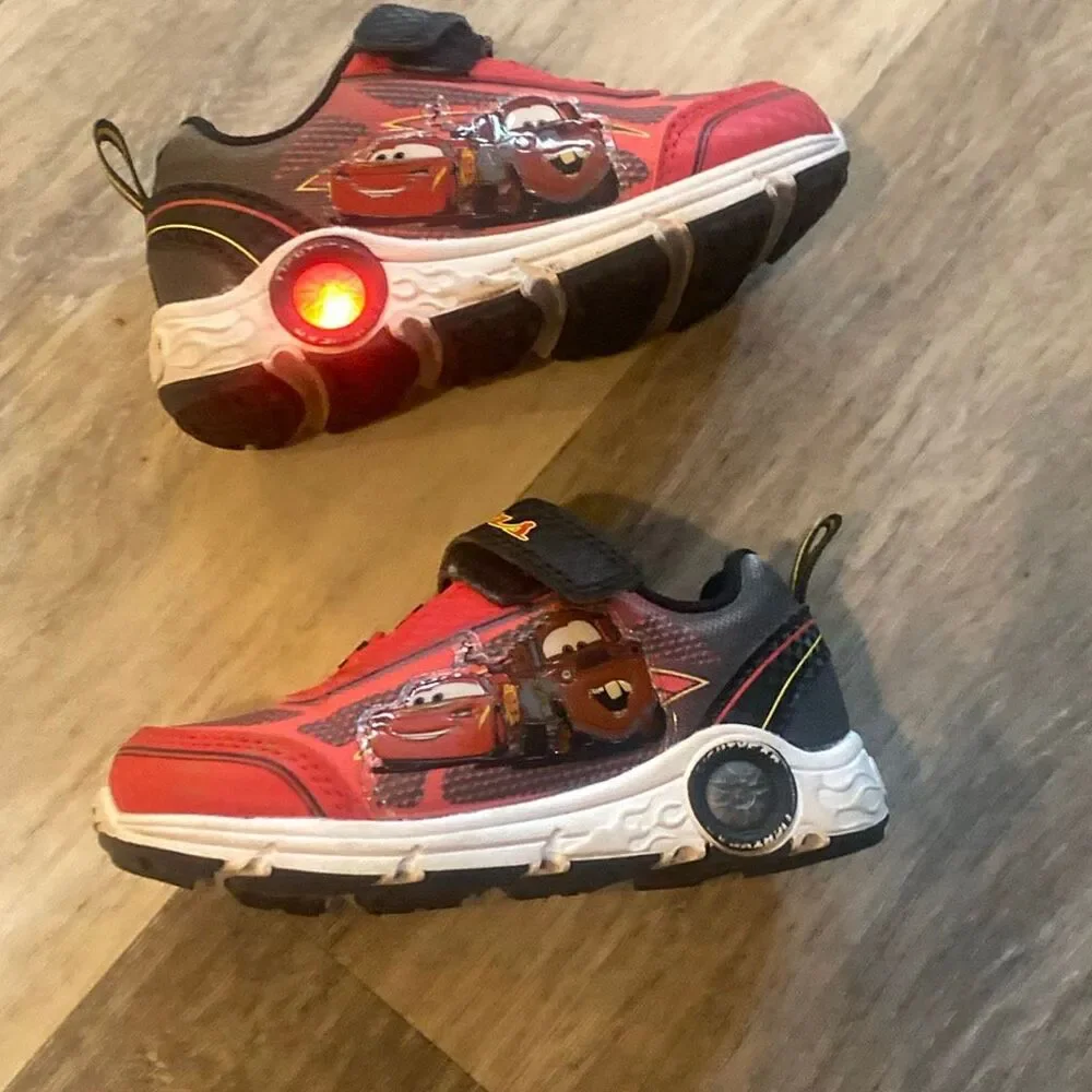 Disney Pixar Cars Light-Up Athletic Sneakers (Toddlers/Little Kids) size 8